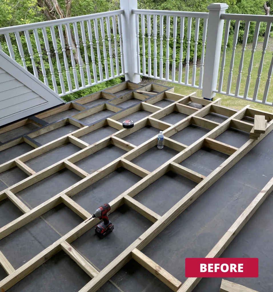 DECK INSTALLATION chicago before