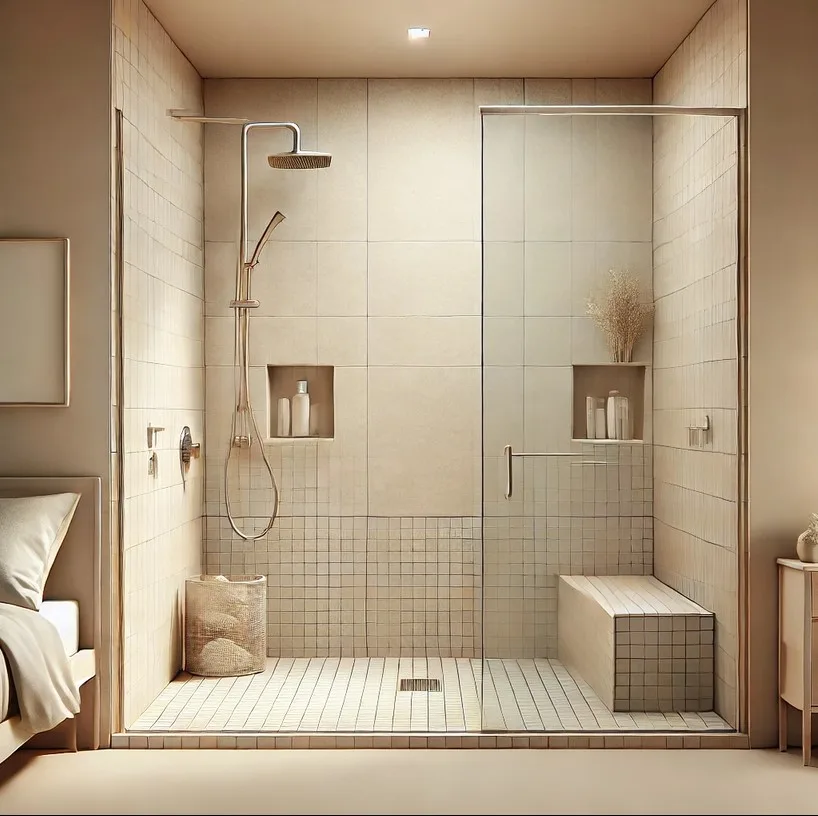 Bathroom remodeling with walk in shower